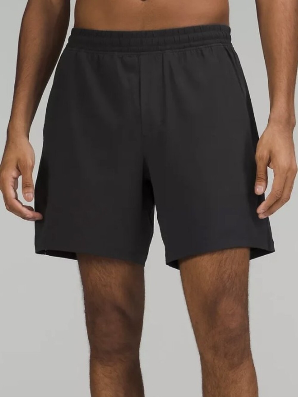 Lululemon Men's Black Pace Breaker 7" Linerless Short w/ Pockets - Size L